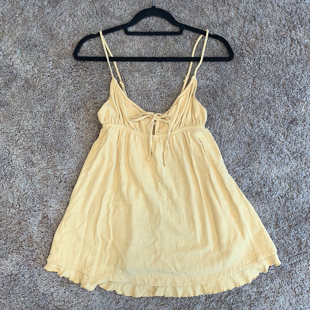 Mustard mini dress